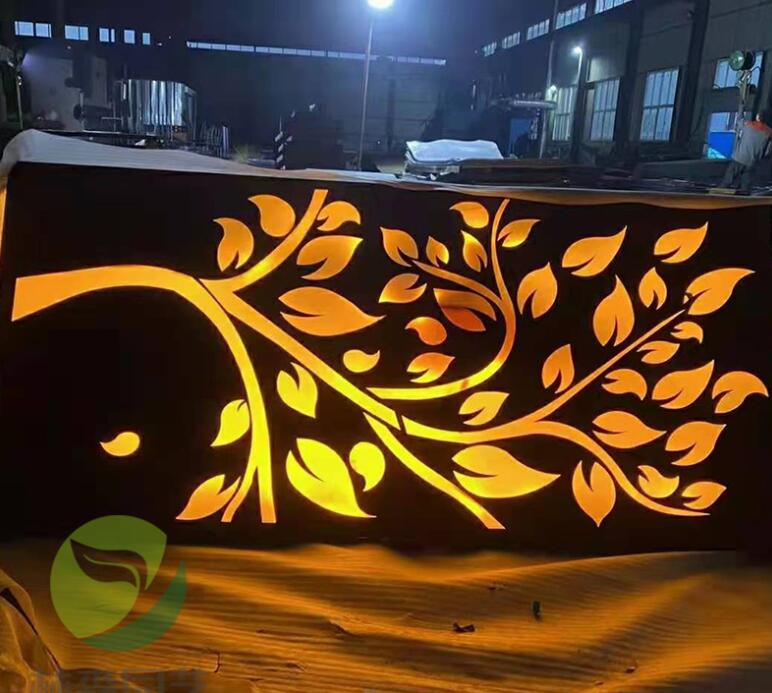 江孜耐候钢板灯箱