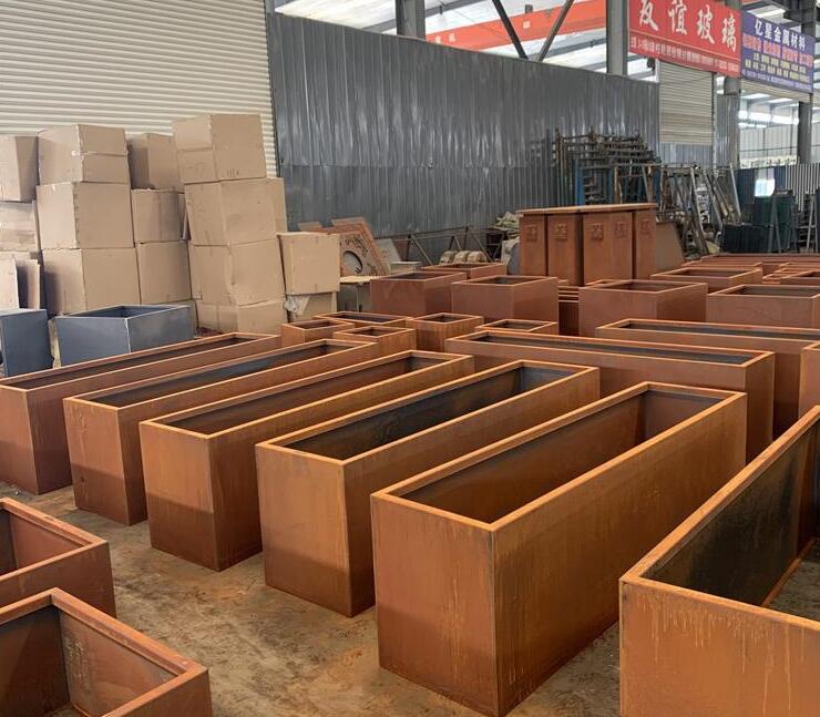 江孜耐候钢板花箱